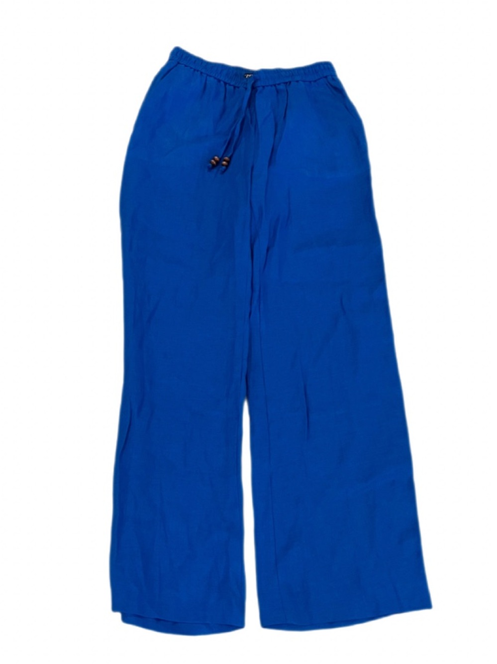 NWT Zara Cobalt Blue Wide-Leg Drawstring Pants